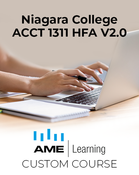 Niagara College ACCT 1311 HFA V2.0 - Online Access Code