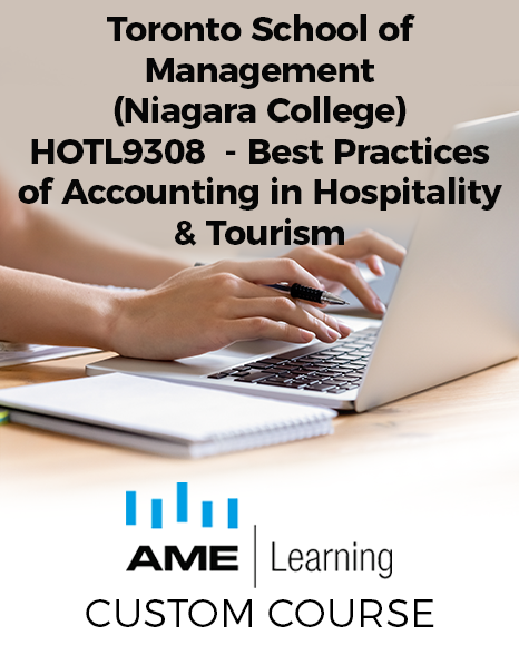 HOTL9308  - Best Practices of Accounting in Hospitality & Tourism - Online Access Code